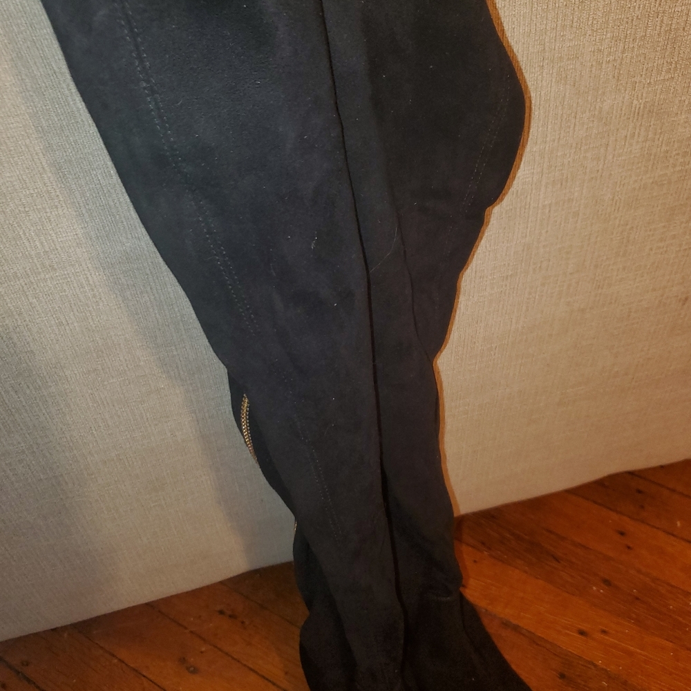 Calvin klein over the knee heeled boots